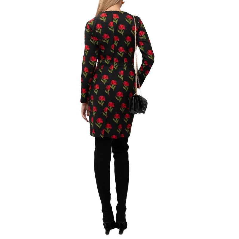 We Are Mini Dress Printed-Black Carnations We Are Mini Dress Printed-Black Carnations