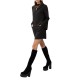 We Are Mini Dress Zipper Detailed-Black We Are Mini Dress Zipper Detailed-Black