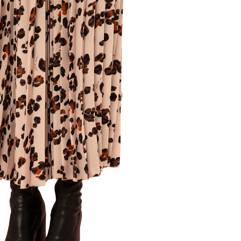 We_Are Skirt Pleated Umbrella Maxi-Leopard
