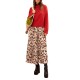We_Are Skirt Pleated Umbrella Maxi-Leopard
