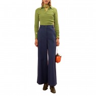 We_Are Jeans Denim Look Wide Leg-Blue