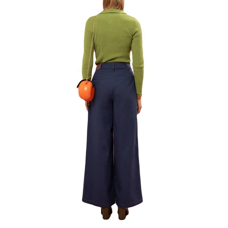 We_Are Jeans Denim Look Wide Leg-Blue