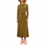 We_Are Dress Knitted Rib-Lime