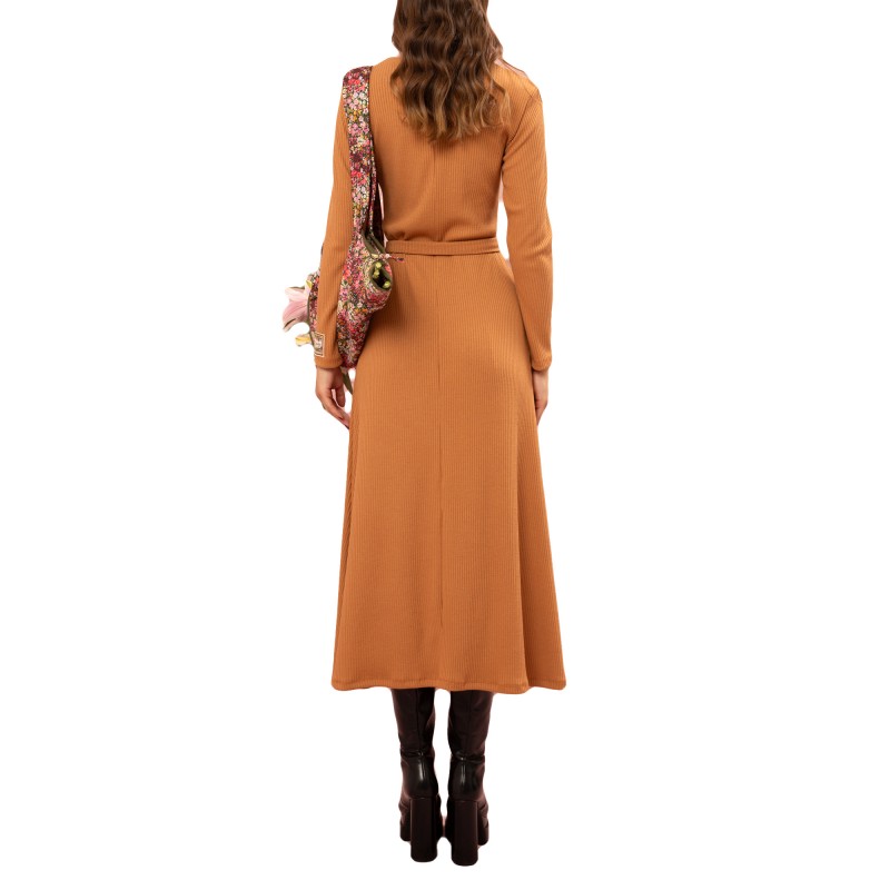 We_Are Dress Knitted Rib-Beige We_Are Dress Knitted Rib-Beige