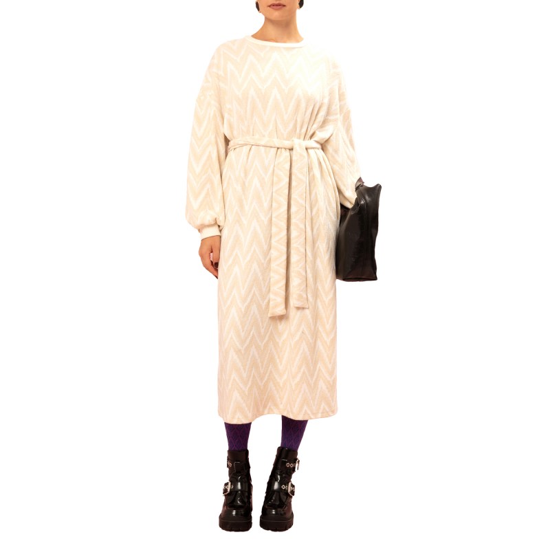 We_Are Dress Knitted Oversized-Beige We_Are Dress Knitted Oversized-Beige