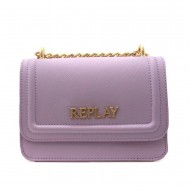 Replay Mini Flap Pocket Bag With Adjustable Strap-Violet Tulle