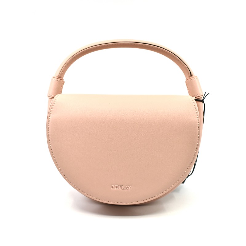 Replay Shoulder Bag With Handle-Pink Replay Shoulder Bag With Handle-Pink