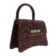 Replay Glitter Adjustable Mini Flap Handbag-Pretty Pink Replay Glitter Adjustable Mini Flap Handbag-Pretty Pink