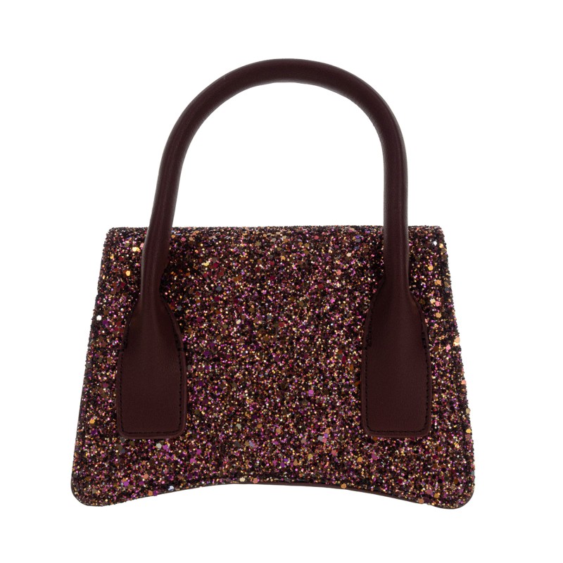 Replay Glitter Adjustable Mini Flap Handbag-Pretty Pink Replay Glitter Adjustable Mini Flap Handbag-Pretty Pink
