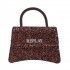 Replay Glitter Adjustable Mini Flap Handbag-Pretty Pink
