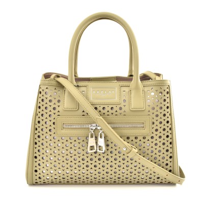 Replay See-Through Patterned Handbag-Military Green