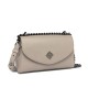 Replay Clutch Bag With Chain Shoulder Strap-Iron Black