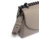 Replay Clutch Bag With Chain Shoulder Strap-Iron Black