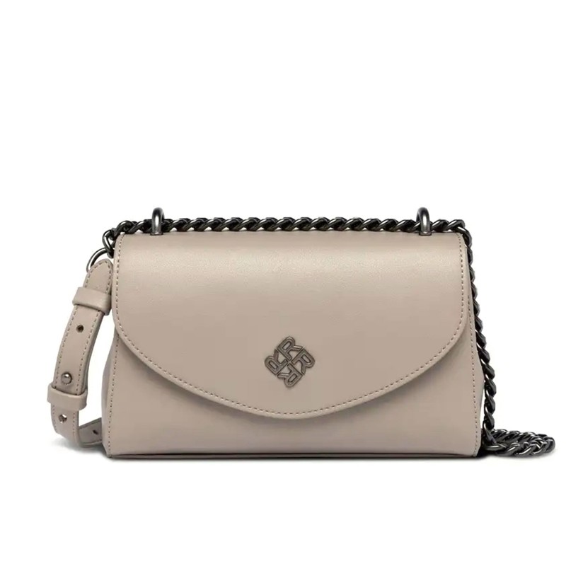 Replay Clutch Bag With Chain Shoulder Strap-Iron Black