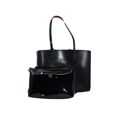Replay Bag Reversible With Clutch-Black/Camel