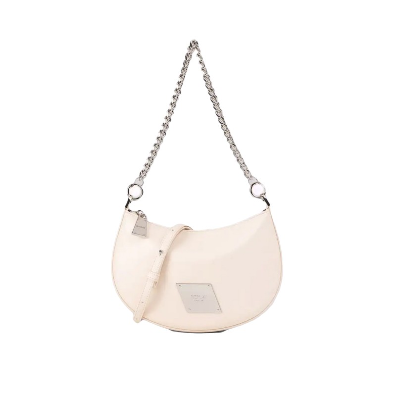 Replay Bag Mini Hobo With Chain Handle-Dirty White Replay Bag Mini Hobo With Chain Handle-Dirty White