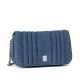 Replay Shoulder Bag With Flap Blu Denim-Blue Replay Shoulder Bag With Flap Blu Denim-Blue
