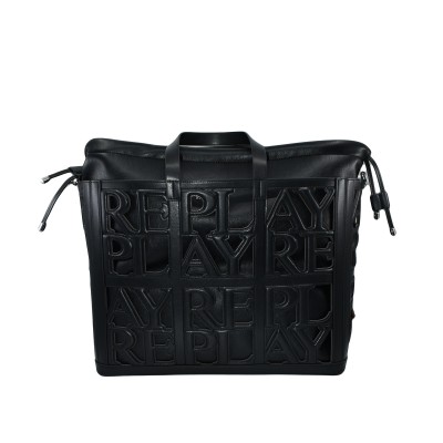 Replay Shopping Bag-Black