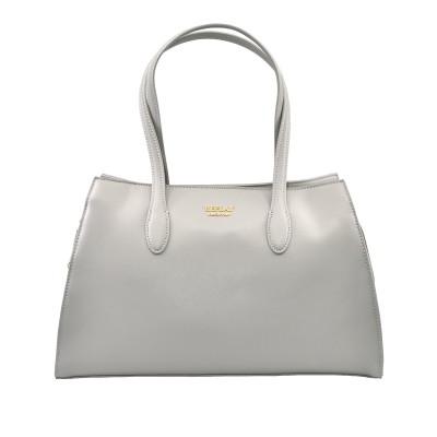 Replay Bag Zip Gold Logo-Grey