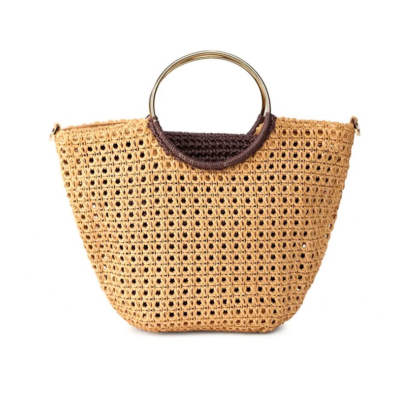 Replay Bag With Woven Shoulder Strap-Roasted Pecan