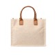 Replay Bag Tote Canvas With Logo-Beige