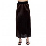 Aggel Skirt Lurex Striped-Amber Brown/Black