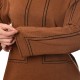 Aggel Blouse Knit Intarsia-Amber Brown/Black