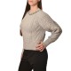 Aggel Pulover With Chain Neck Detail-Grey Arzane