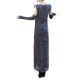 Aggel Dress Maxi Knit And Lace-Black