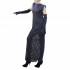 Aggel Dress Maxi Knit And Lace-Black