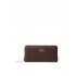 Replay Wallet Zip Around With Diamond Logo-Dark Brown