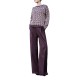 Aggel Trousers Satin Shine-Burgundy