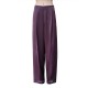 Aggel Trousers Satin Shine-Burgundy