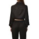 Aggel Shirt Satin With Sparkle Stone-Black Aggel Shirt Satin With Sparkle Stone-Black
