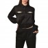 Aggel Shirt Satin With Sparkle Stone-Black