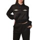 Aggel Shirt Satin With Sparkle Stone-Black Aggel Shirt Satin With Sparkle Stone-Black