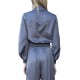 Aggel Shirt Satin With Sparkle Stone-Anthracite