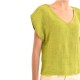 Lotus Eaters Relaxed-Fit Linen Blouse-Lime