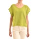 Lotus Eaters Relaxed-Fit Linen Blouse-Lime