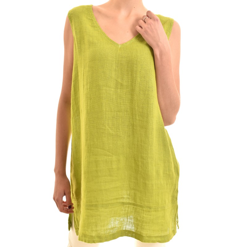 Lotus Eaters Pure Linen Short Relaxed-Fit Dress-Lime Lotus Eaters Pure Linen Short Relaxed-Fit Dress-Lime