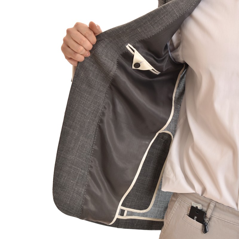 Guy Laroche Micropatterned In Classic Fit-Dark Grey