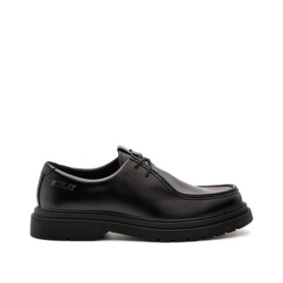Replay Loafers Lace Up Pierce Enginner Glossy Finish-Black