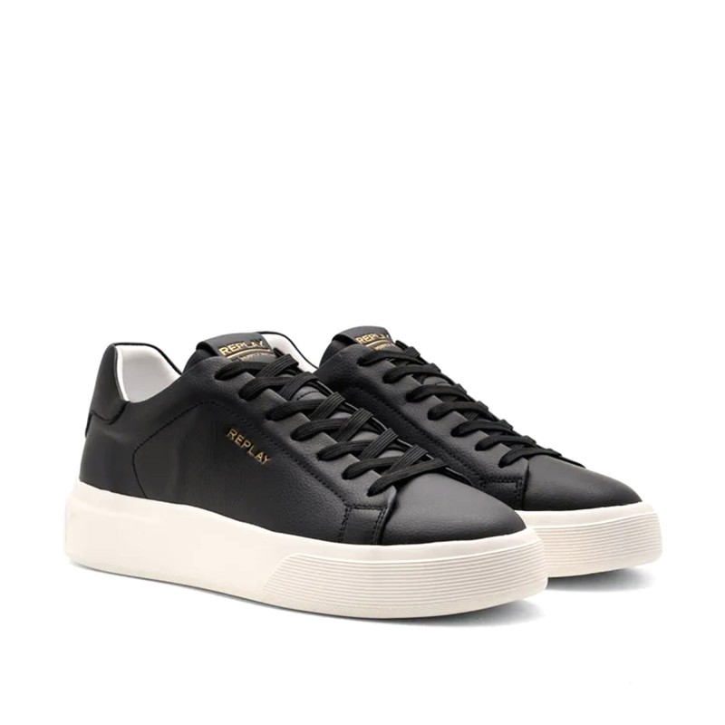 Replay Sneakers Nottong Future Leather-Black Replay Sneakers Nottong Future Leather-Black