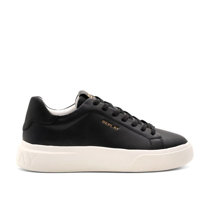 Replay Sneakers Nottong Future Leather-Black Replay Sneakers Nottong Future Leather-Black