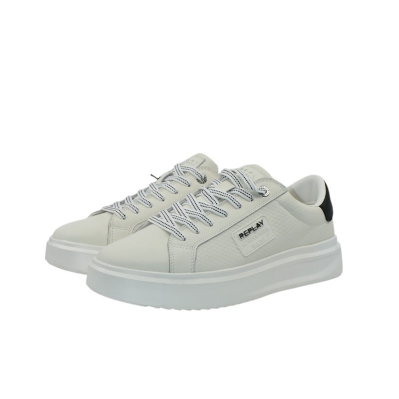 Replay Shoes Casual With Logo-White Replay Shoes Casual With Logo-White