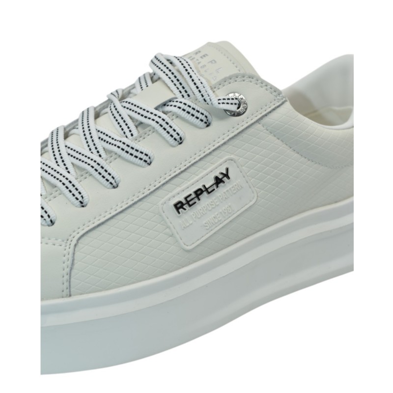 Replay Shoes Casual With Logo-White Replay Shoes Casual With Logo-White