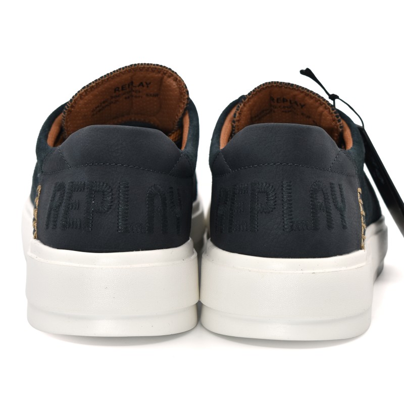 Replay Shoes Alcyon 2 Suede-Navy