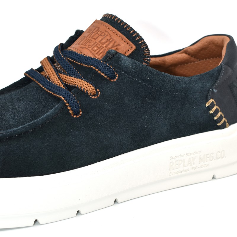 Replay Shoes Alcyon 2 Suede-Navy