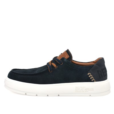 Replay Shoes Alcyon 2 Suede-Navy