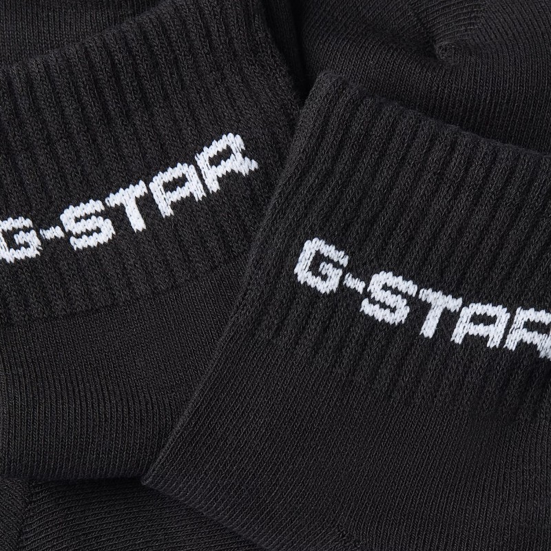 G-Star Raw Socks 3-Pack Short Logo-Black